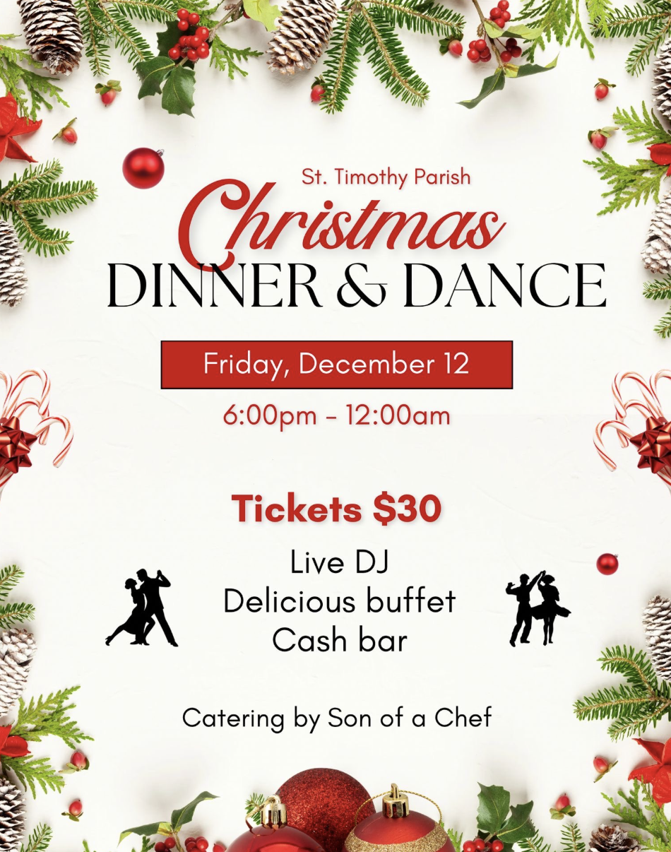 Christmas Dinner Dance Poster 2025