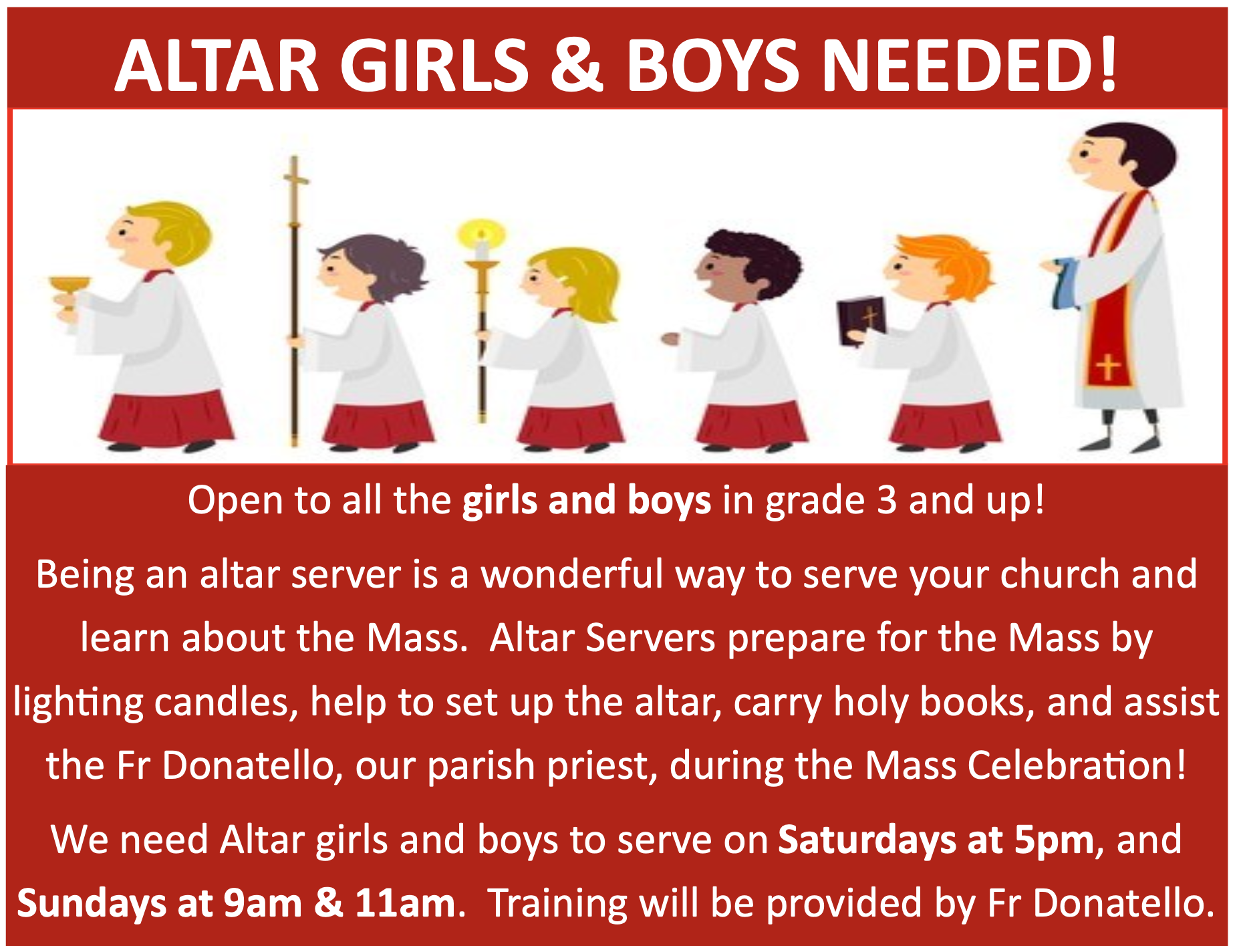 Altar Girls and Boys Poster