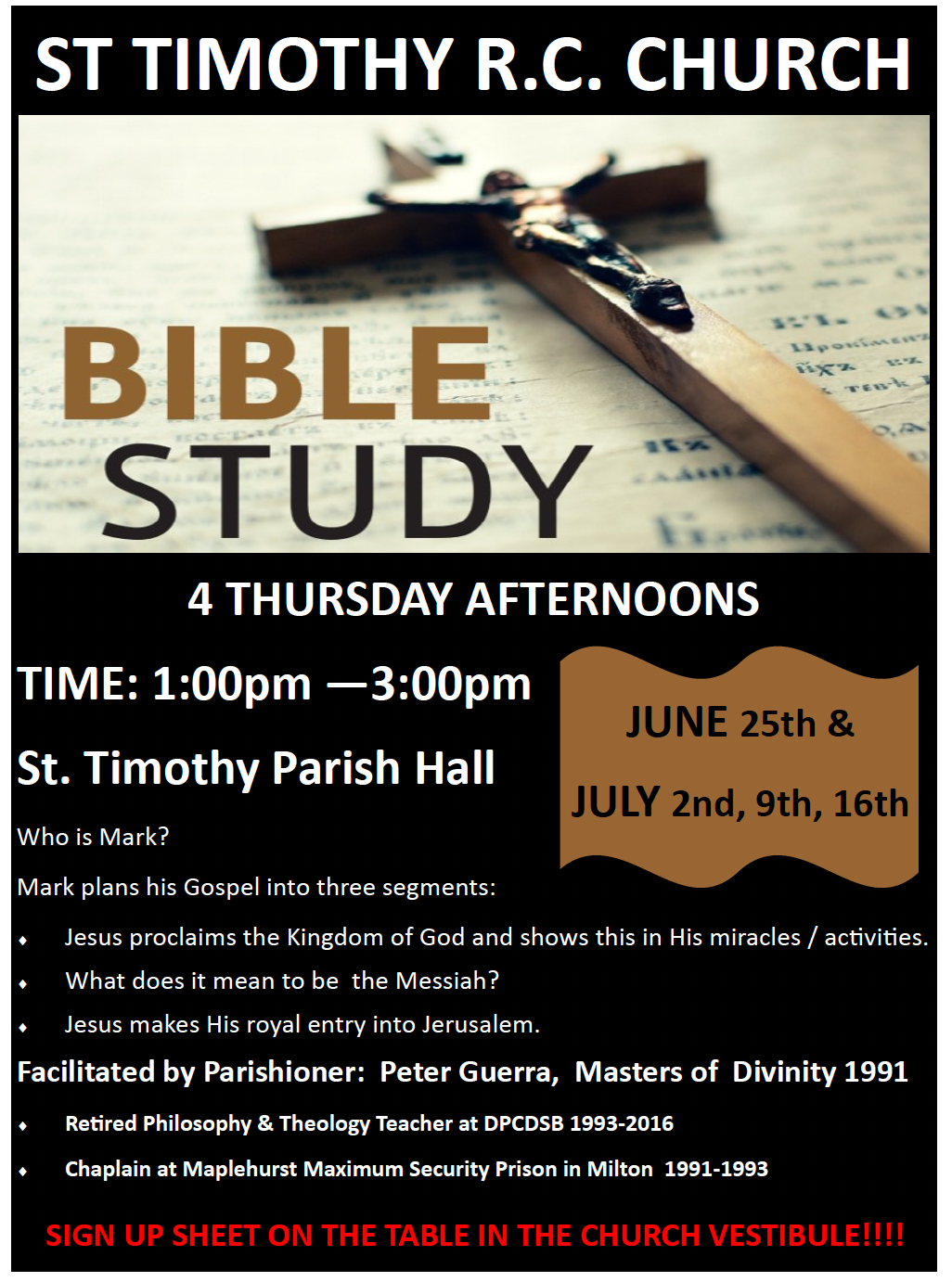 Bible Study on Mark 2026