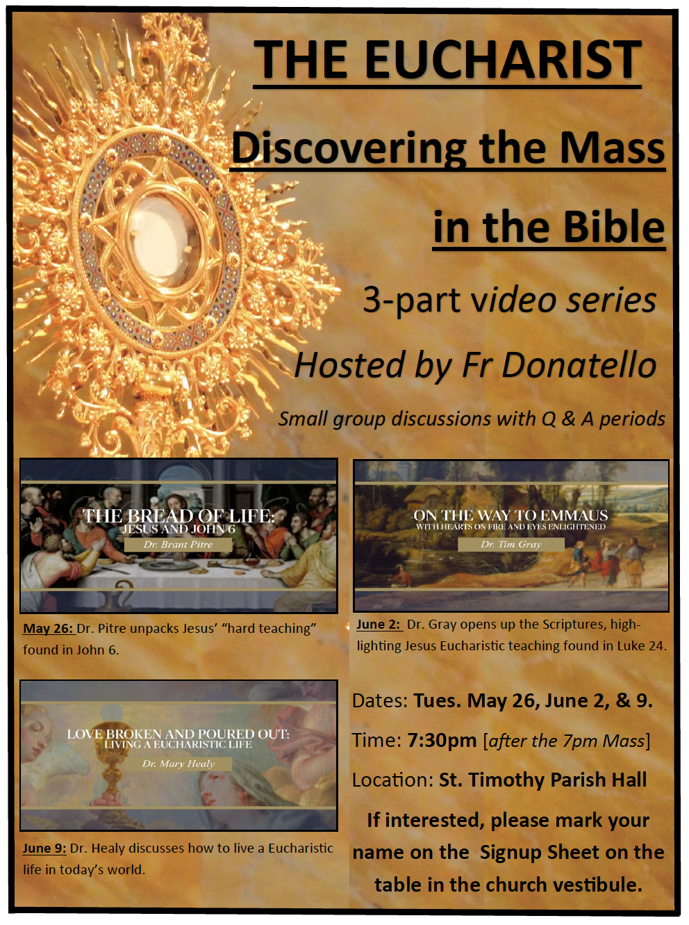 Bible Study on the Mass 2026