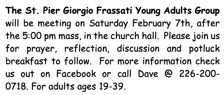 Frassati Group Feb 7