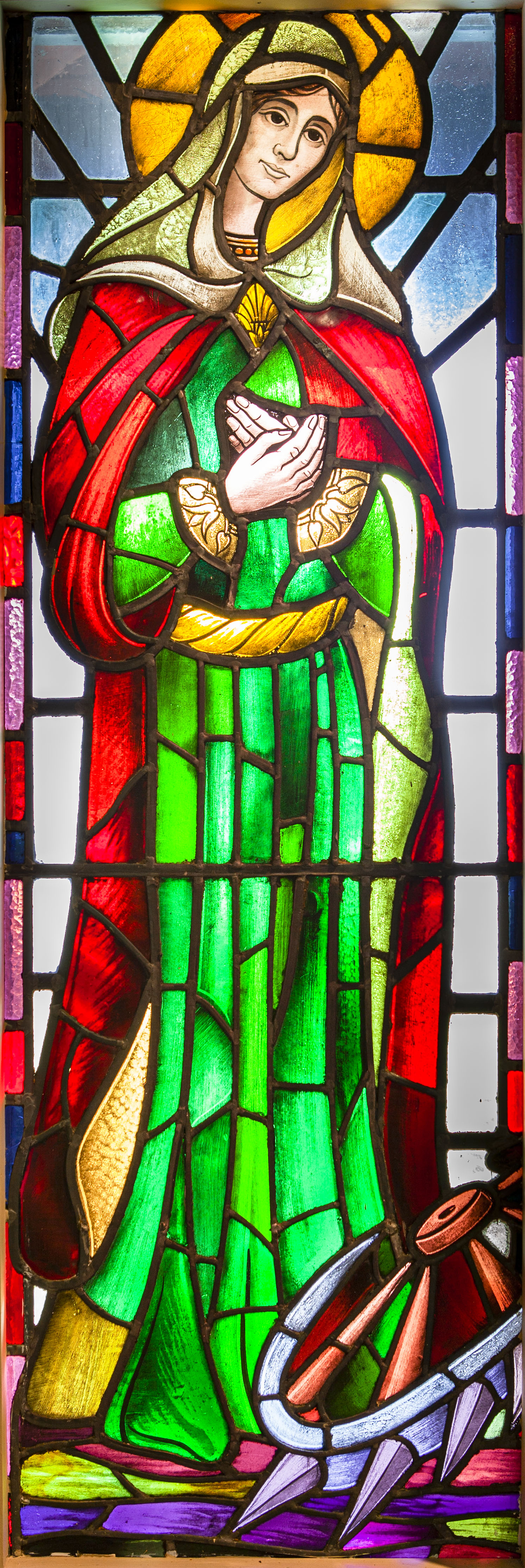 Stain Glass of St. Catherine
