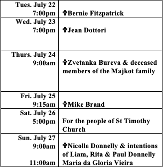 Intentions July 22-27