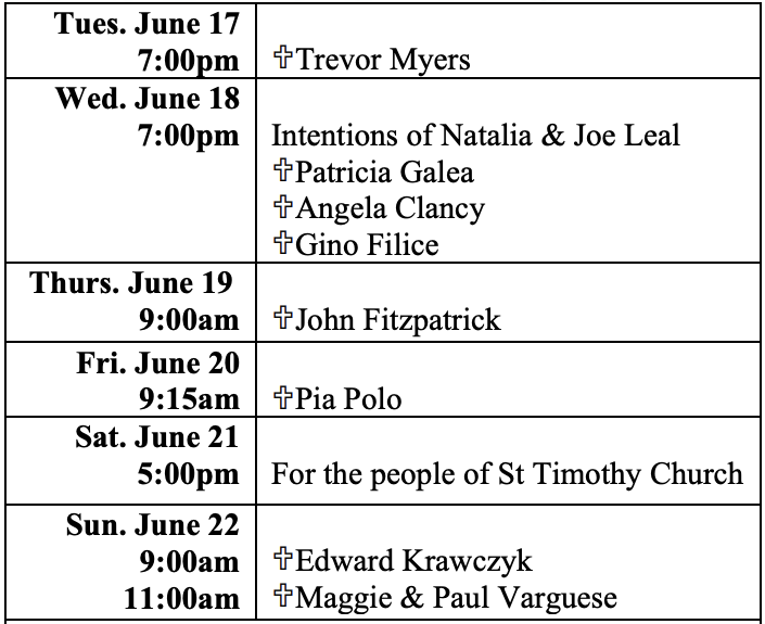 Intentions June 17-22