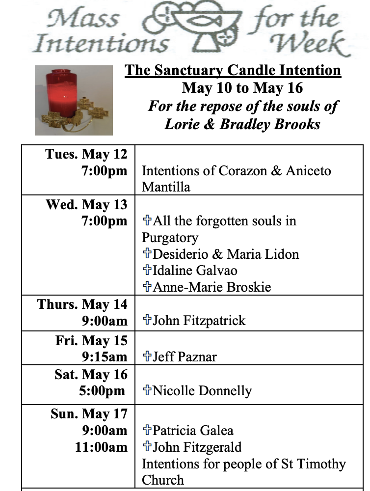 Intentions May 12-17
