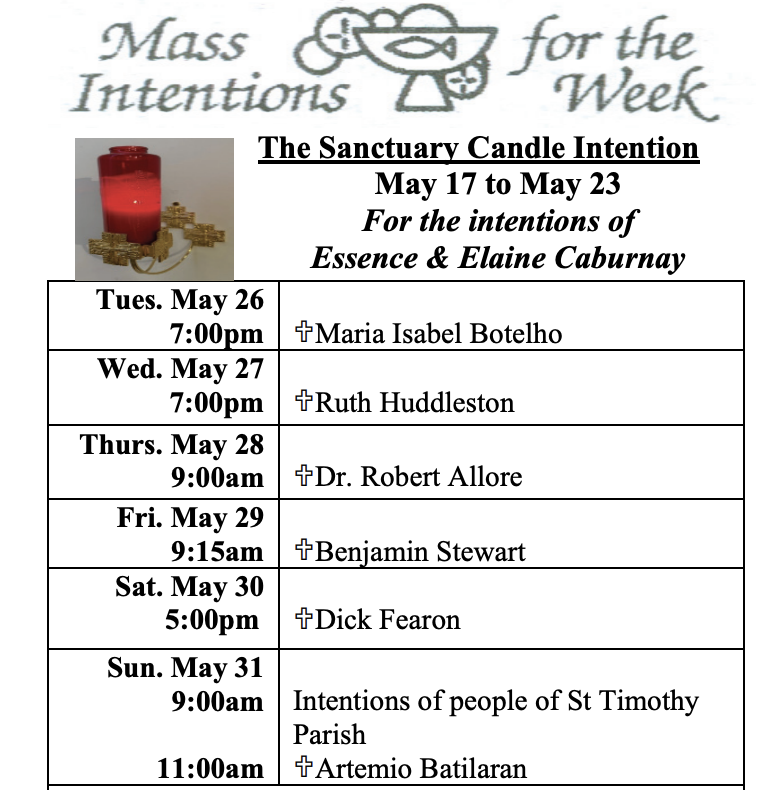 Intentions May 26-31.png Mass Intentions May 26-31