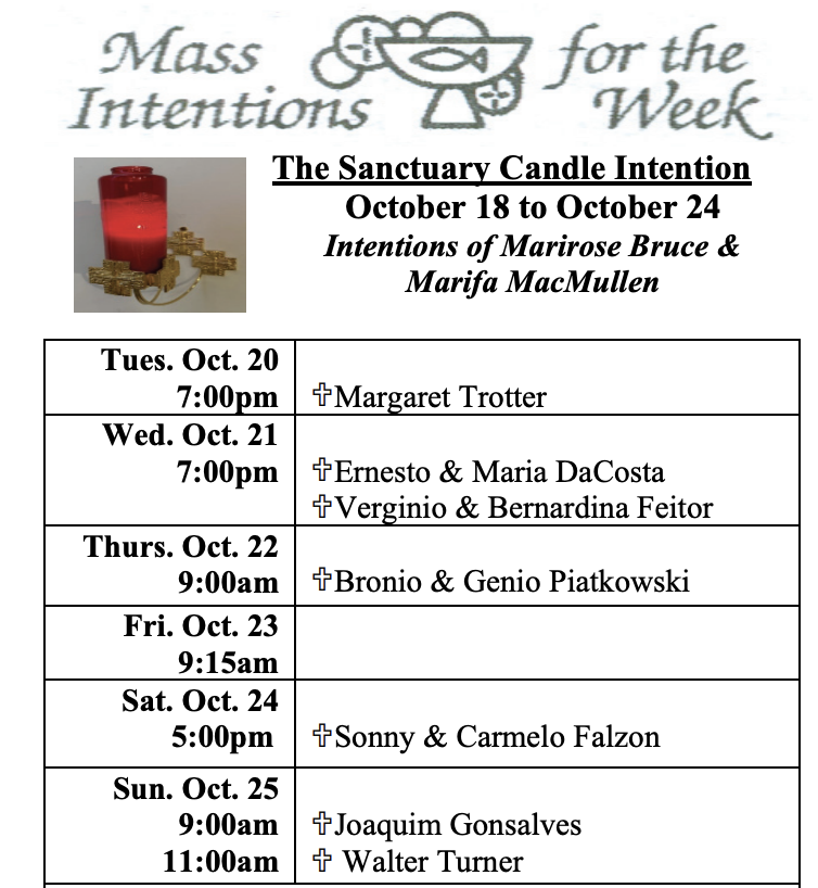 Intentions Oct 20-25