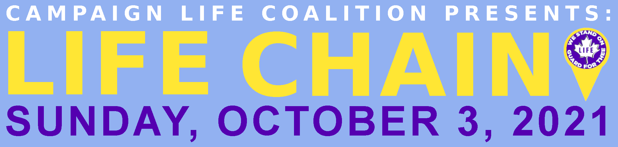 Life Chain Banner