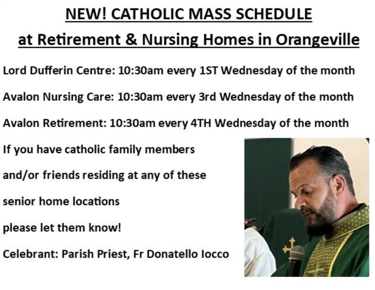 Masses at Retirement Nursing Homes