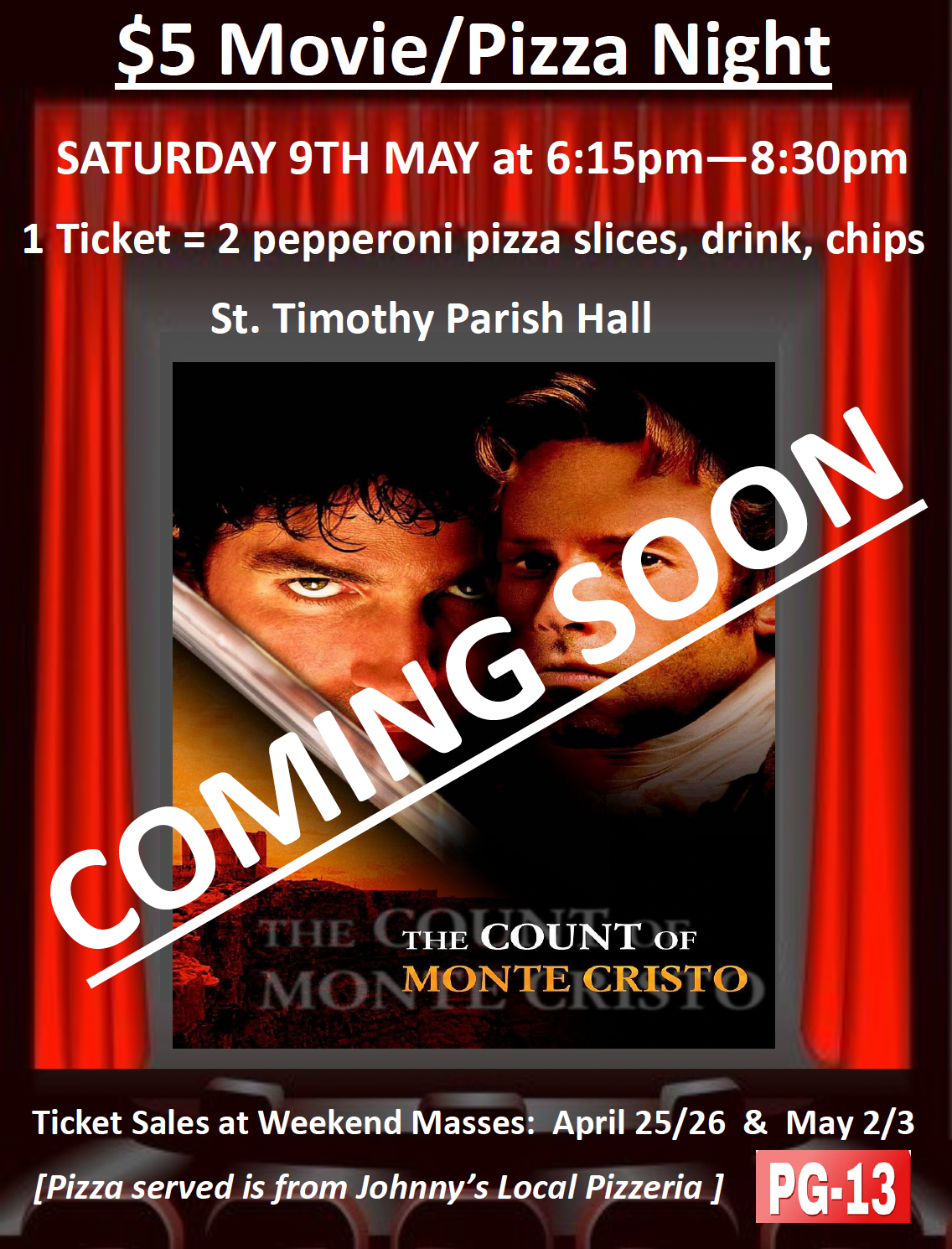 Movie Night May 9 2026 - Coming Soon