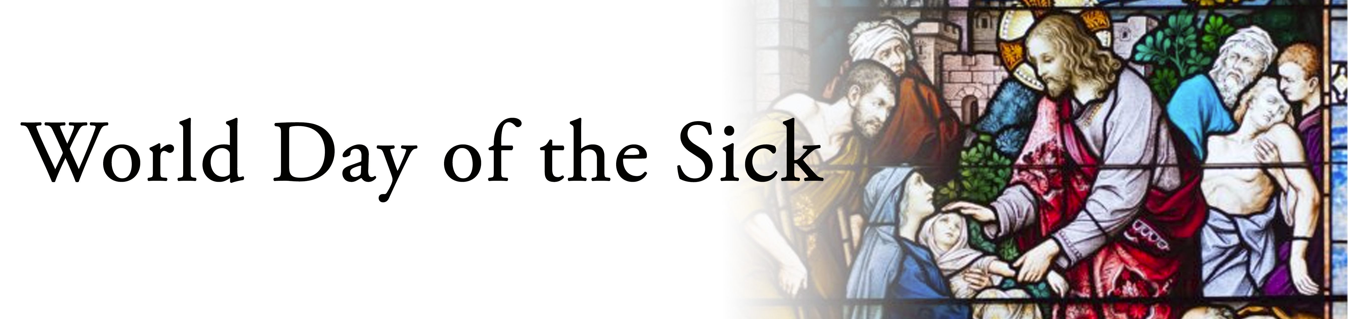 world day of the sick stained glass