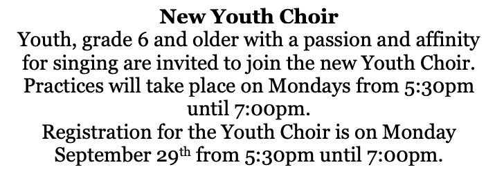 Youth Choir ad