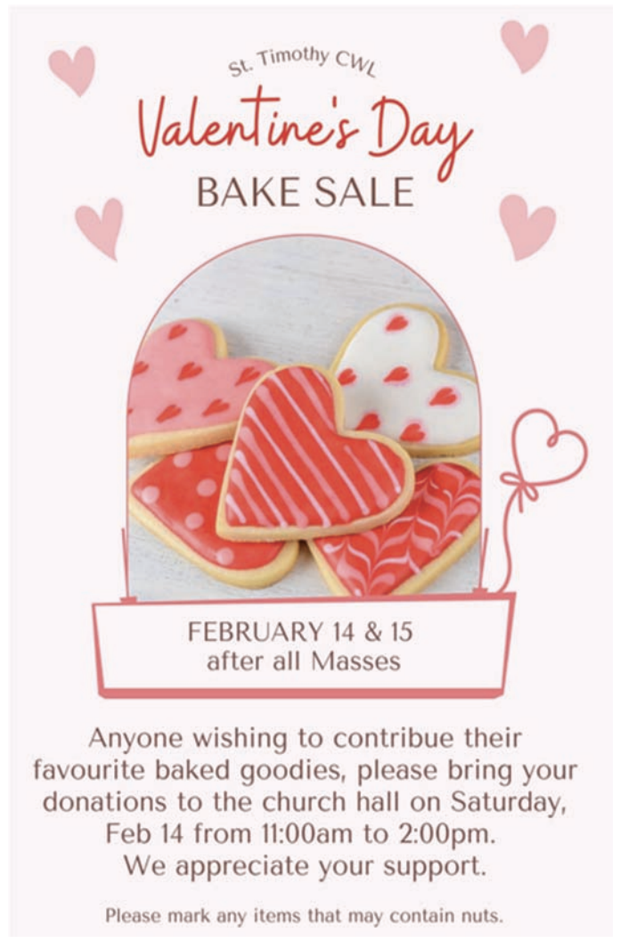 Valentine's Day Bake Sale 2026