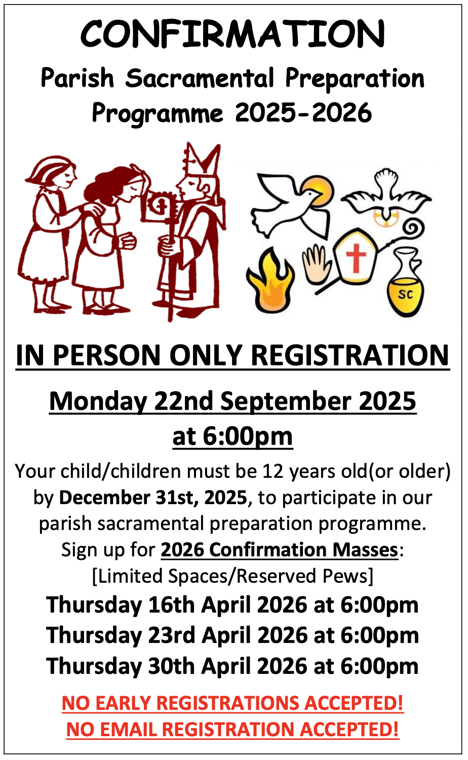 Rite of Confirmation Info