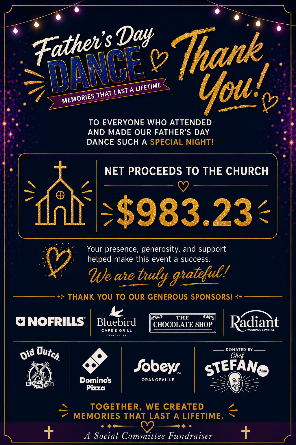 Father's Day Dance Funds Raised